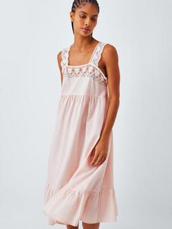 John Lewis Lace Strap Ruffle Hem Chemise, Delicacy, Delicacy