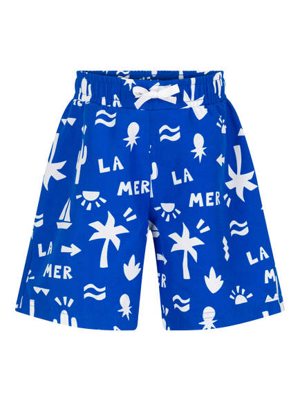 Petit Bateau Kids' La Mer Swim Shorts, Porcelana, Porcelana