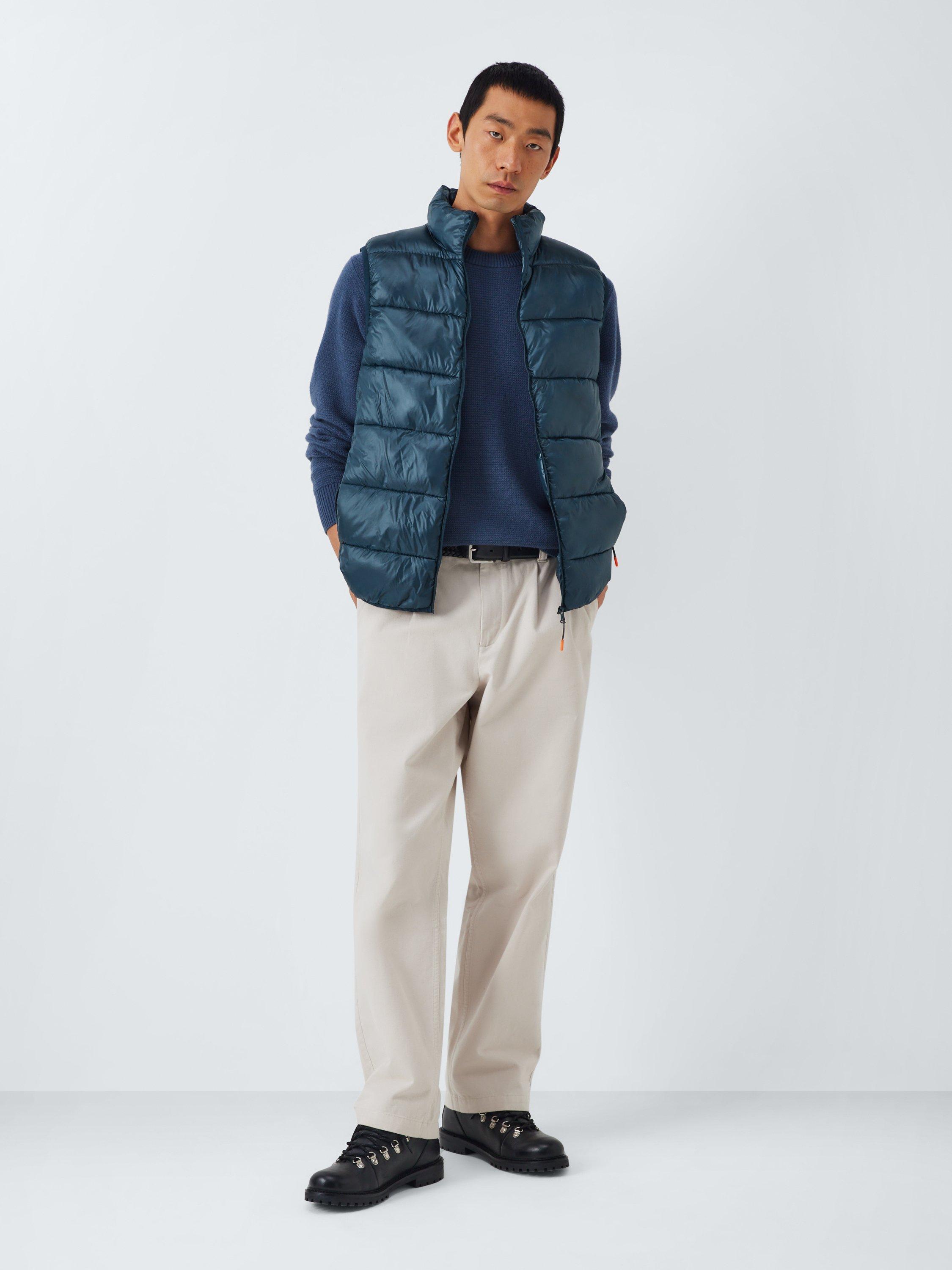Product image 3 of 6, which shows John Lewis Ripstop Puffer Gillet, Sky Captain, S
