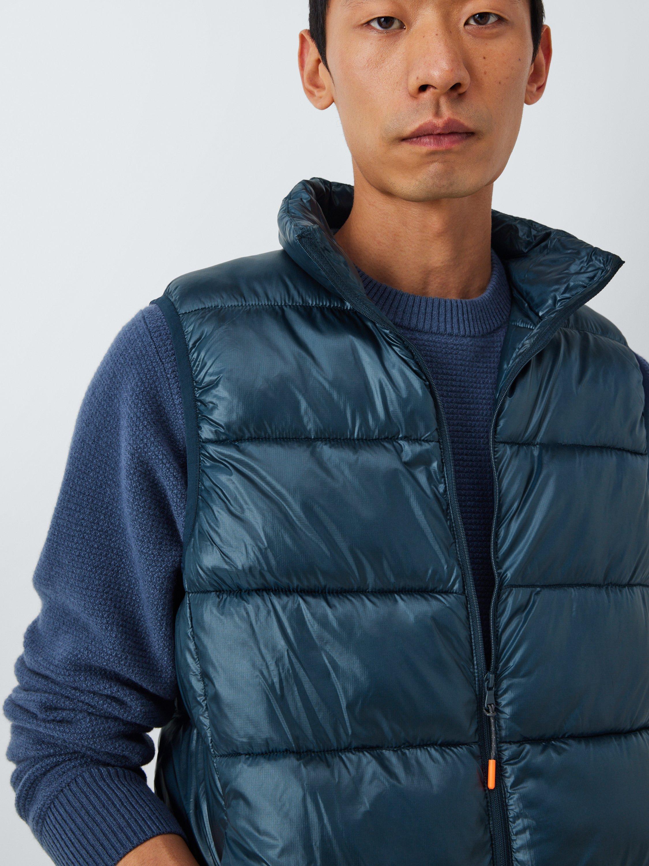 Product image 5 of 6, which shows John Lewis Ripstop Puffer Gillet, Sky Captain, S