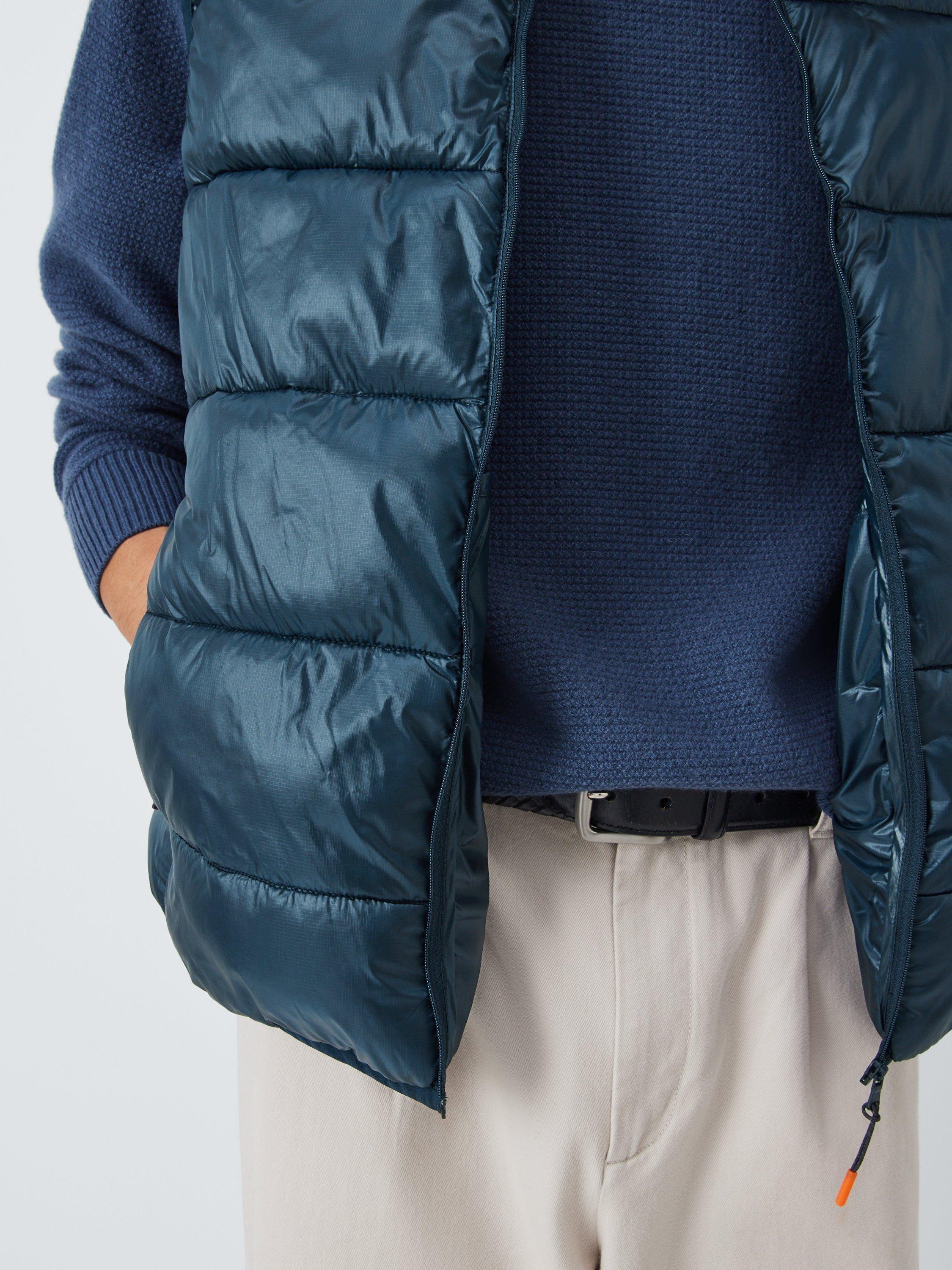 Product image 6 of 6, which shows John Lewis Ripstop Puffer Gillet, Sky Captain, S