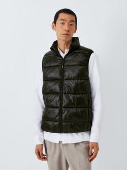 John Lewis Ripstop Puffer Gilet, Black