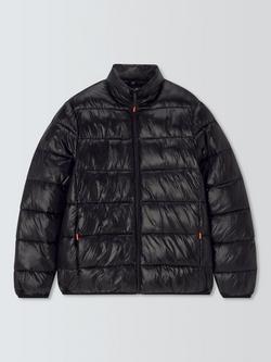 John Lewis Zip Front Puffer Jacket - view 2, Black