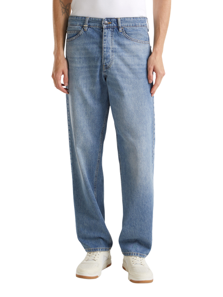 Benetton Loose Fit Denim Jeans, Light Blue, Light Blue