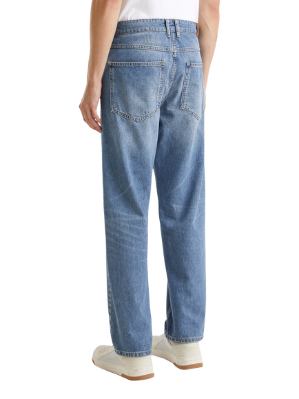 Benetton Loose Fit Denim Jeans, Light Blue - view 2, Light Blue