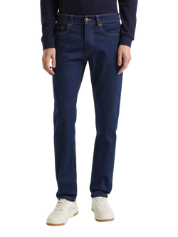 Benetton Slim Fit Denim Jeans, Dark Blue, Dark Blue