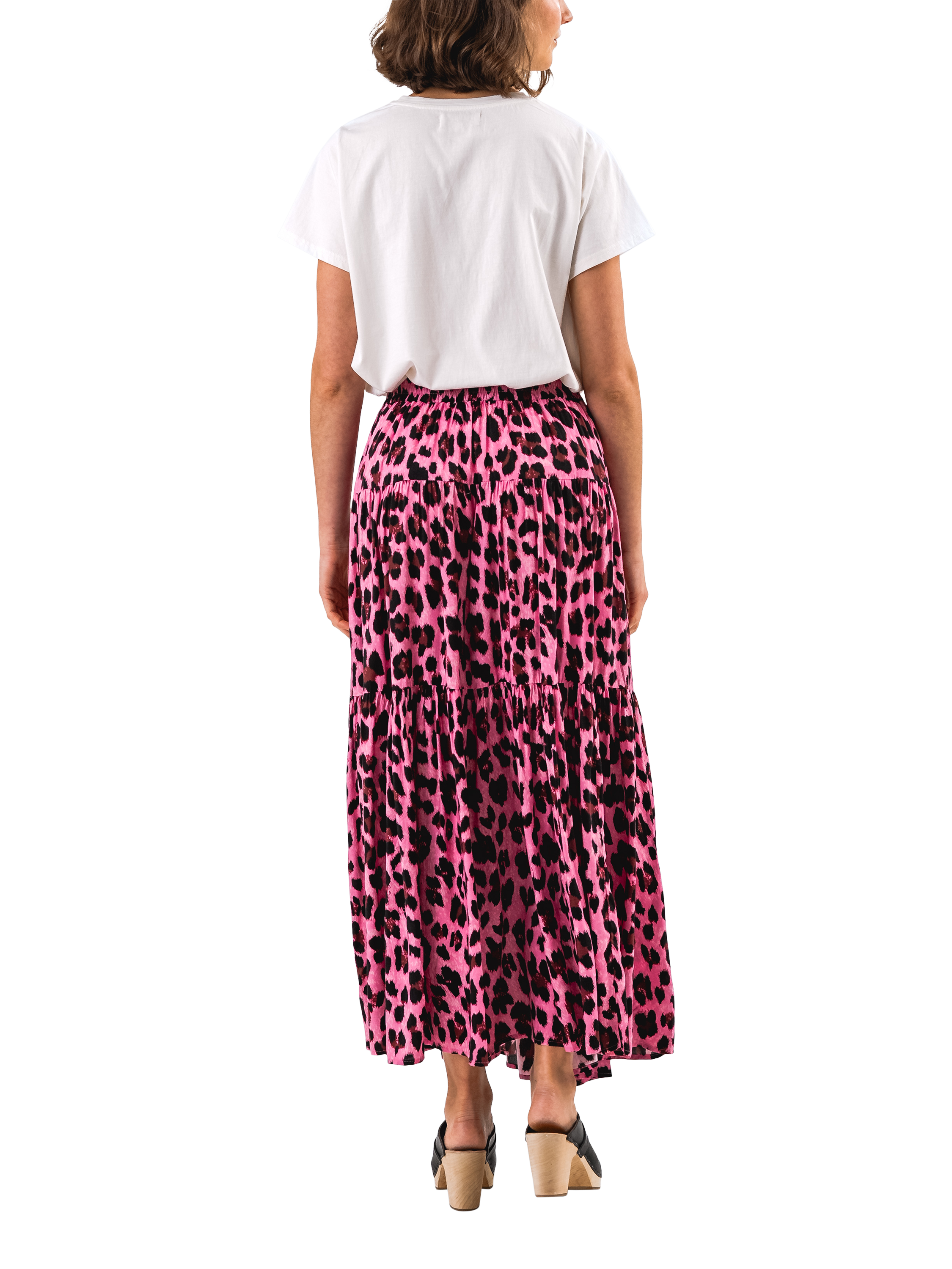Product image 3 of 5, which shows Lollys Laundry Roma Leopard T-Shirt, White, XS