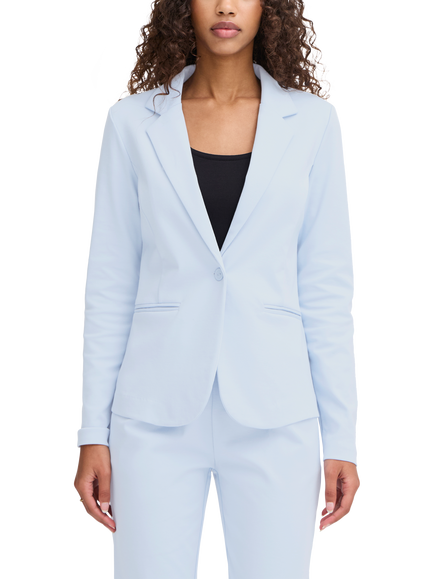 ICHI Kate Slim Fit Blazer, Cashmere Blue