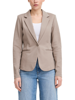 ICHI Kate Slim Fit Blazer, Light Brown