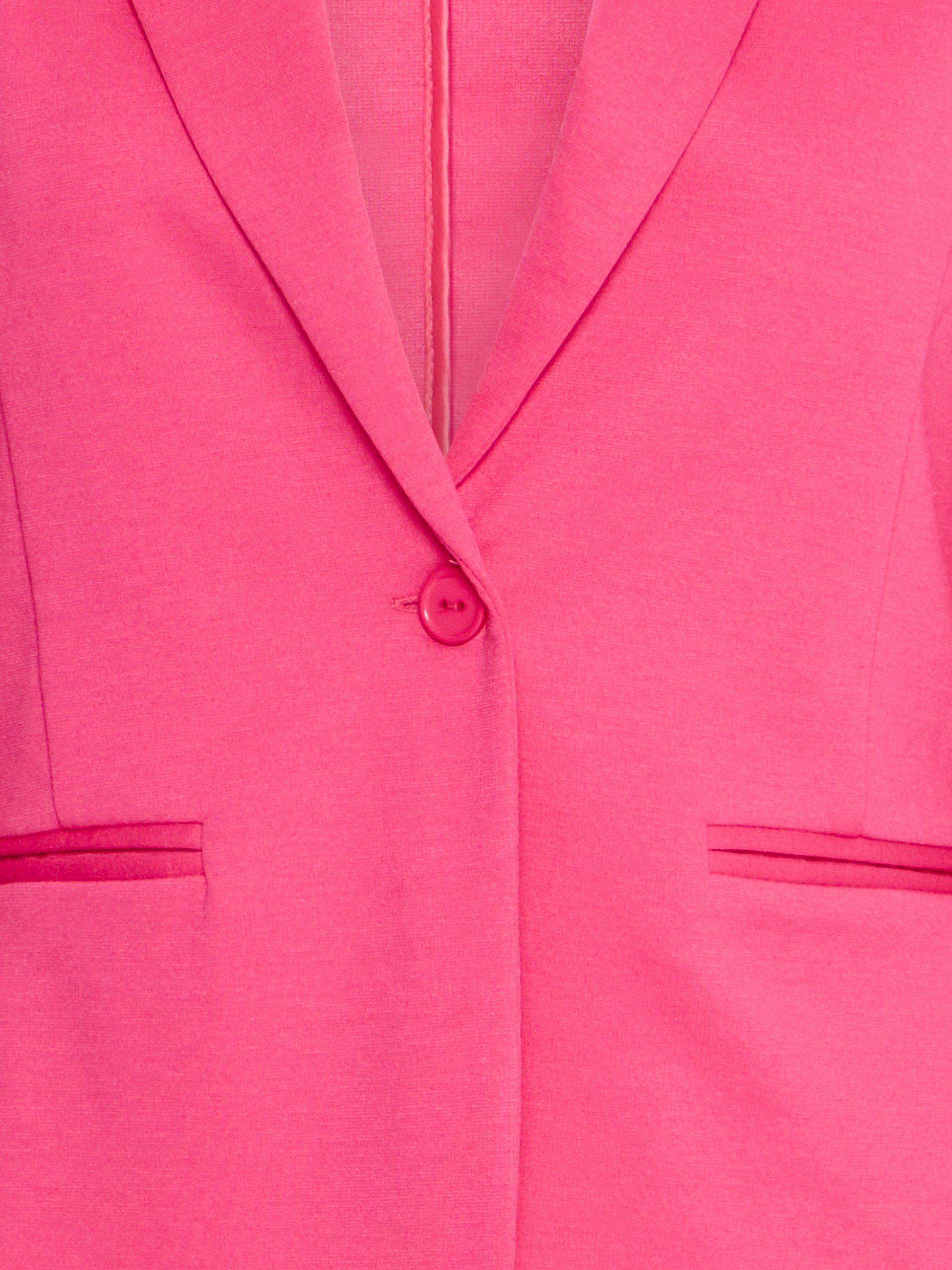 Product image 7 of 7, which shows ICHI Kate Fitted Blazer, Pink Yarrow, XS