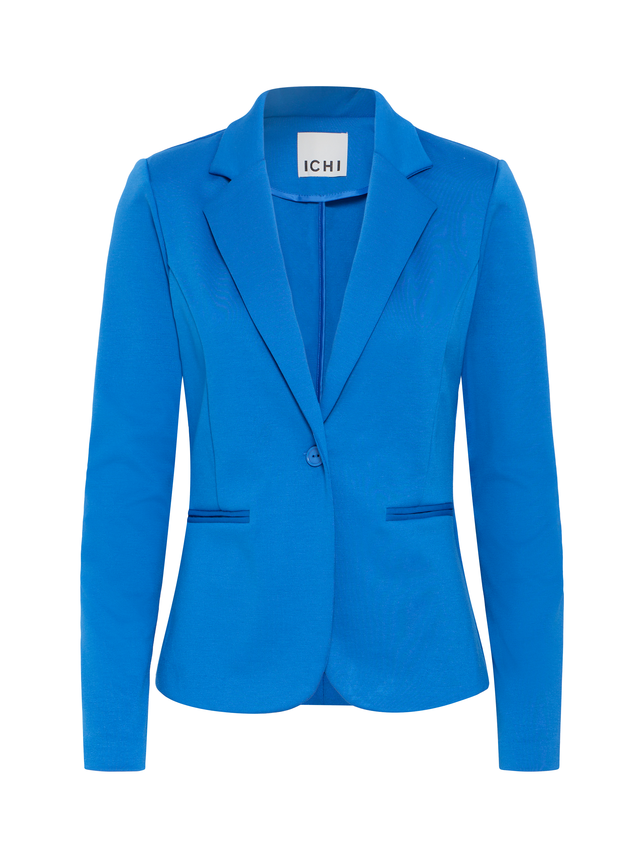 Product image 5 of 7, which shows ICHI Kate Fitted Blazer, Turkish Sea, XS