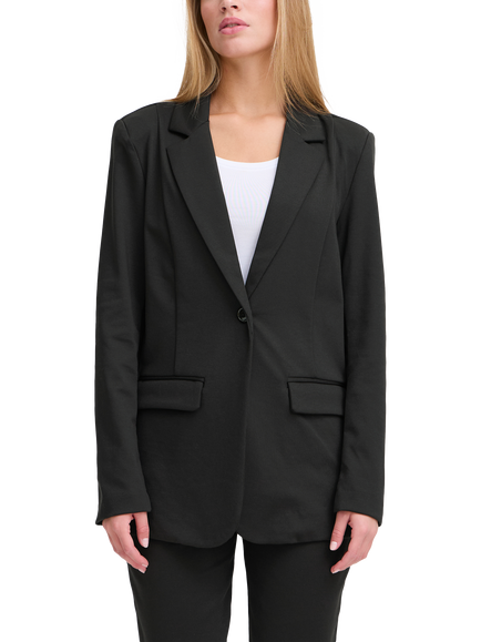 ICHI Kate Regular Fit Blazer, Black