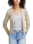 ICHI Kate Cropped Open Jacket, Doeskin