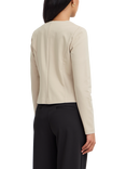 ICHI Kate Cropped Open Jacket, Doeskin