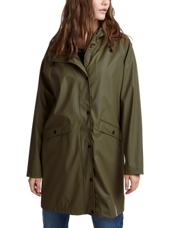 ICHI Tazi Hooded Rain Coat, Kalamata