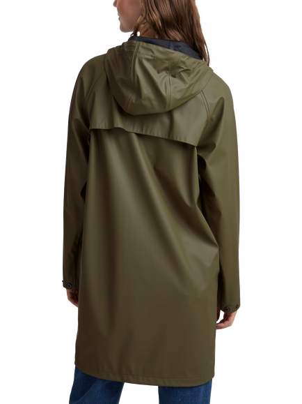 ICHI Tazi Hooded Rain Coat - view 2, Kalamata