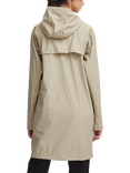 ICHI Tazi Hooded Rain Coat, Doeskin