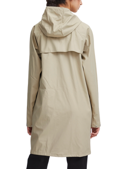 ICHI Tazi Hooded Rain Coat - view 2, Doeskin