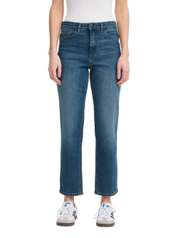 ICHI Twiggy Raven Straight Leg Jeans, Washed Medium Blue, Medium Blue