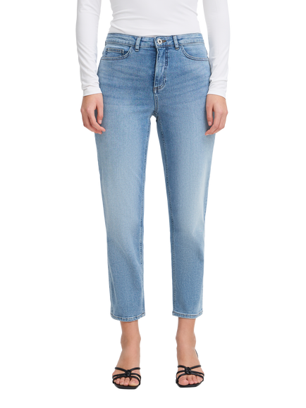 ICHI Twiggy Raven Straight Leg Jeans, Light Blue, Light Blue
