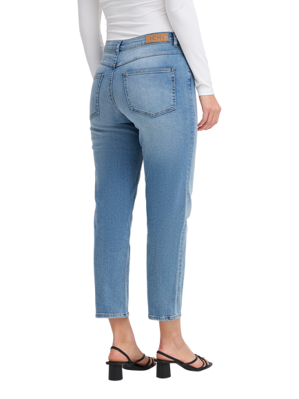 ICHI Twiggy Raven Straight Leg Jeans, Light Blue - view 2, Light Blue