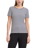 ICHI Cella Stripe T-Shirt, Total Eclipse