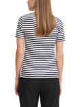 ICHI Cella Stripe T-Shirt, Total Eclipse