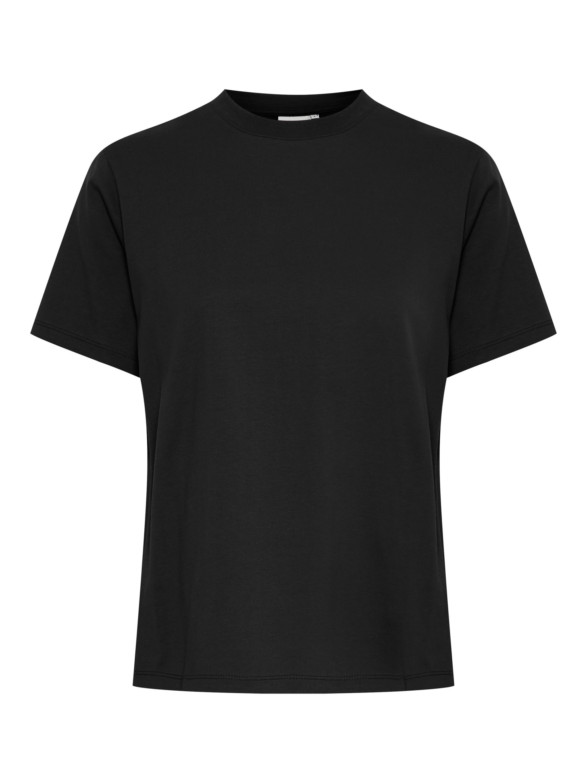 Product image 4 of 6, which shows ICHI Palmer Pure Organic Cotton Loose Fit T-Shirt, Black, XS