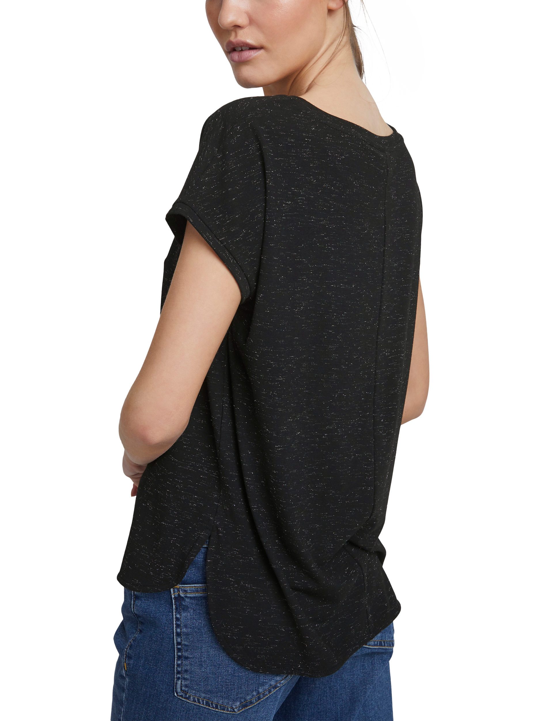 Product image 2 of 7, which shows ICHI Rebel Relaxed Fit T-Shirt, Black, XS