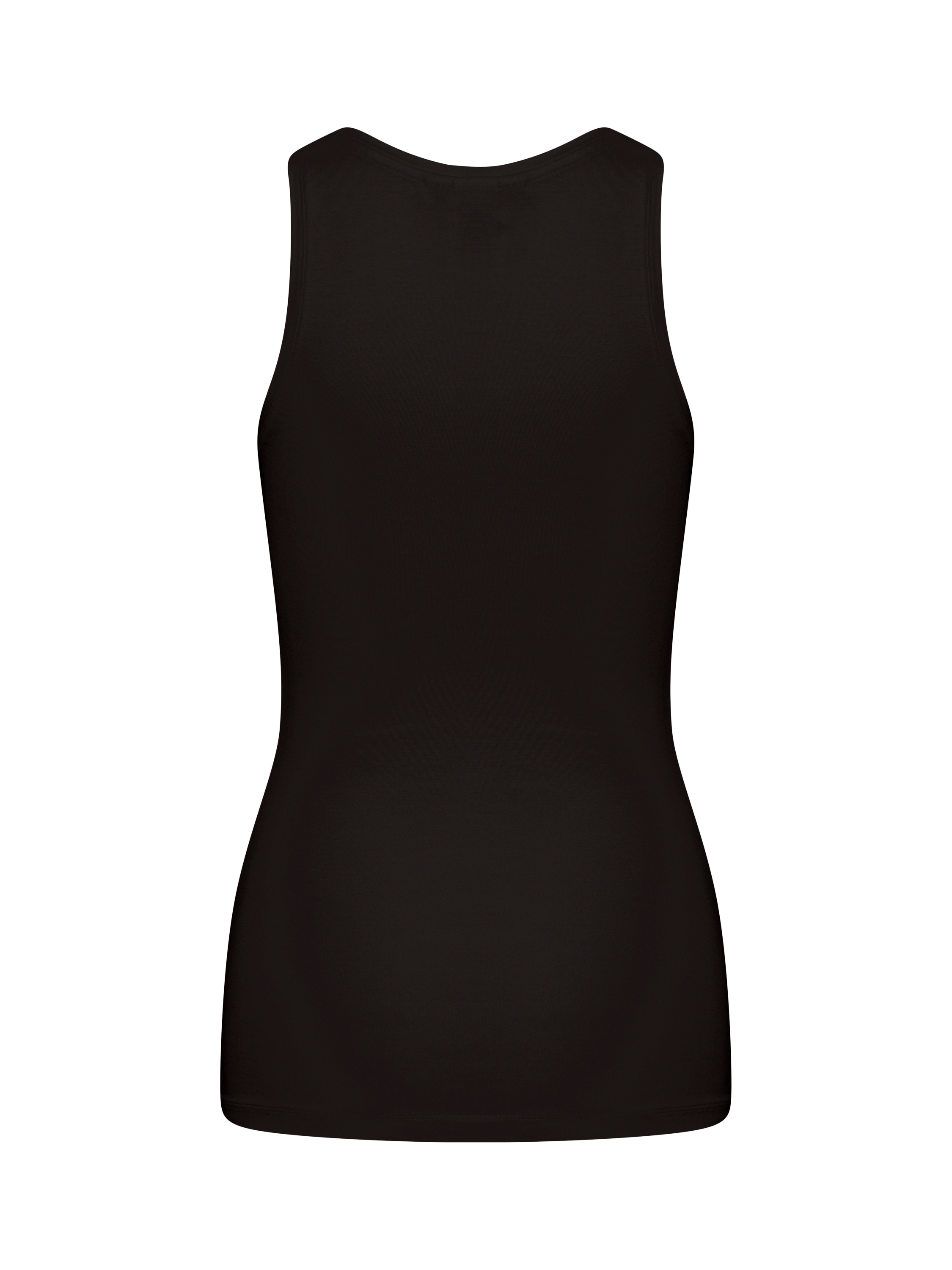 Product image 6 of 7, which shows ICHI Zola Scoop Neck Vest Top, Black, XS