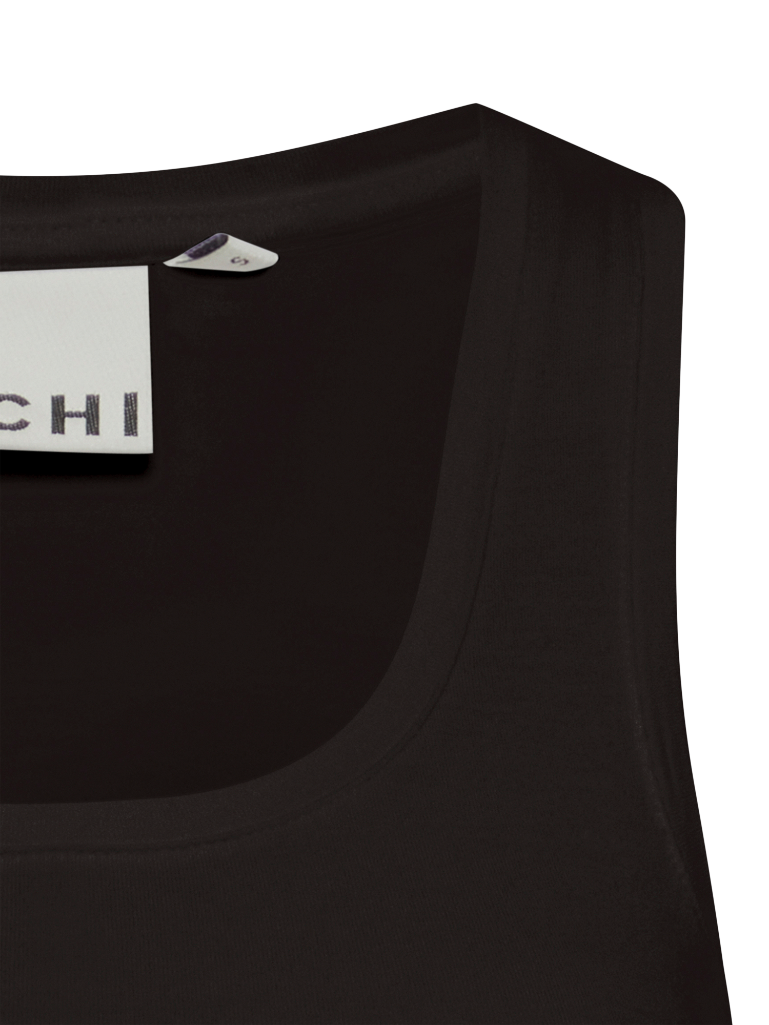 Product image 7 of 7, which shows ICHI Zola Scoop Neck Vest Top, Black, XS