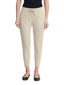 ICHI Kate Drawstring Waist Trousers, Doeskin