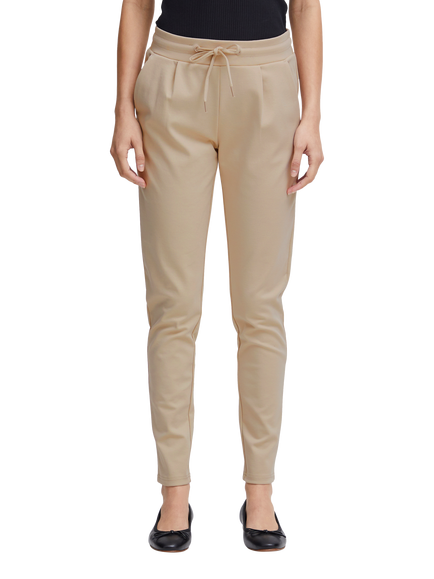 ICHI Kate Drawstring Waist Trousers, Doeskin