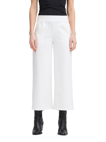 ICHI Ihkate Sus Cropped Trousers, Cloud Dancer, Cloud Dancer