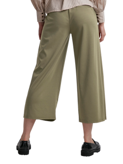 ICHI Kate Cropped Wide Leg Trousers - view 2, Kalamata