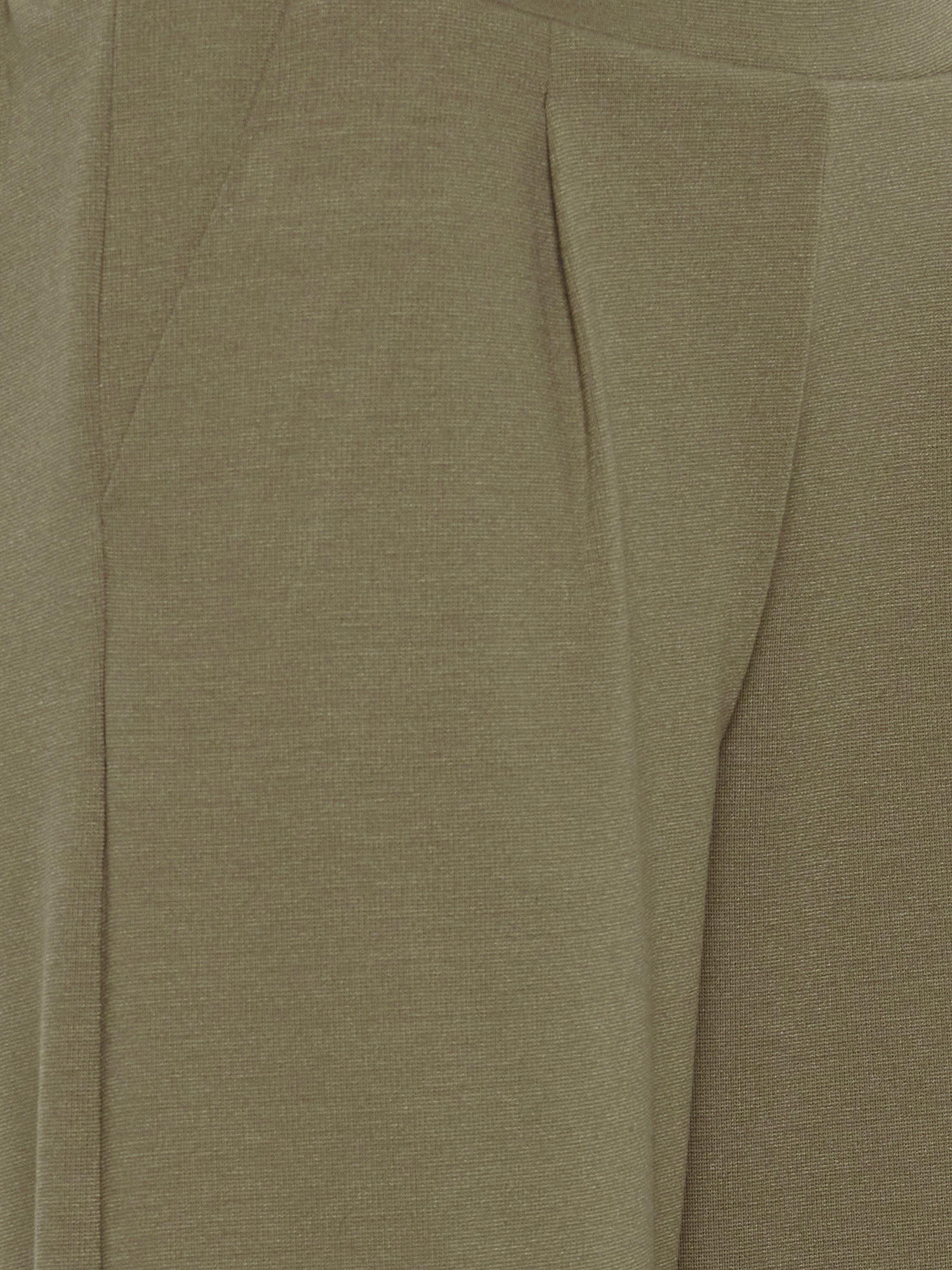 Product image 7 of 7, which shows ICHI Kate Cropped Wide Leg Trousers, Kalamata, XS