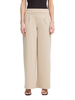 ICHI Kate Wide Leg Trousers, Doeskin