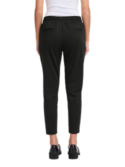 ICHI Kate Drawstring Waist Trousers, Black - view 2, Black