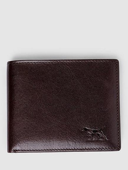 Rodd & Gunn Wakefield Slim Bi-fold Leather Wallet, Chocolate