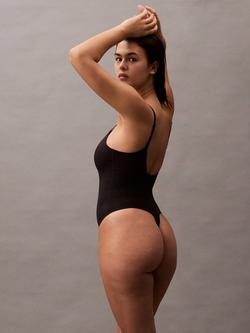 Calvin Klein Stay-Put Mesh Shapewear Bodysuit - view 2, Black