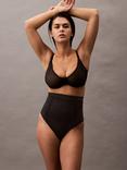 Calvin Klein Secure Sculpt High Waist Shapewear Thong, Black