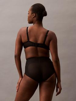 Calvin Klein Stay-Put Mesh High Waist Shapewear Knickers - view 2, Black