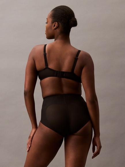 Calvin Klein Stay-Put Mesh High Waist Shapewear Knickers - view 2, Black