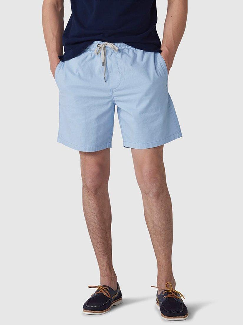 Rodd & Gunn Gunn Stretch Cotton 7" Resort Shorts, Sky Blue