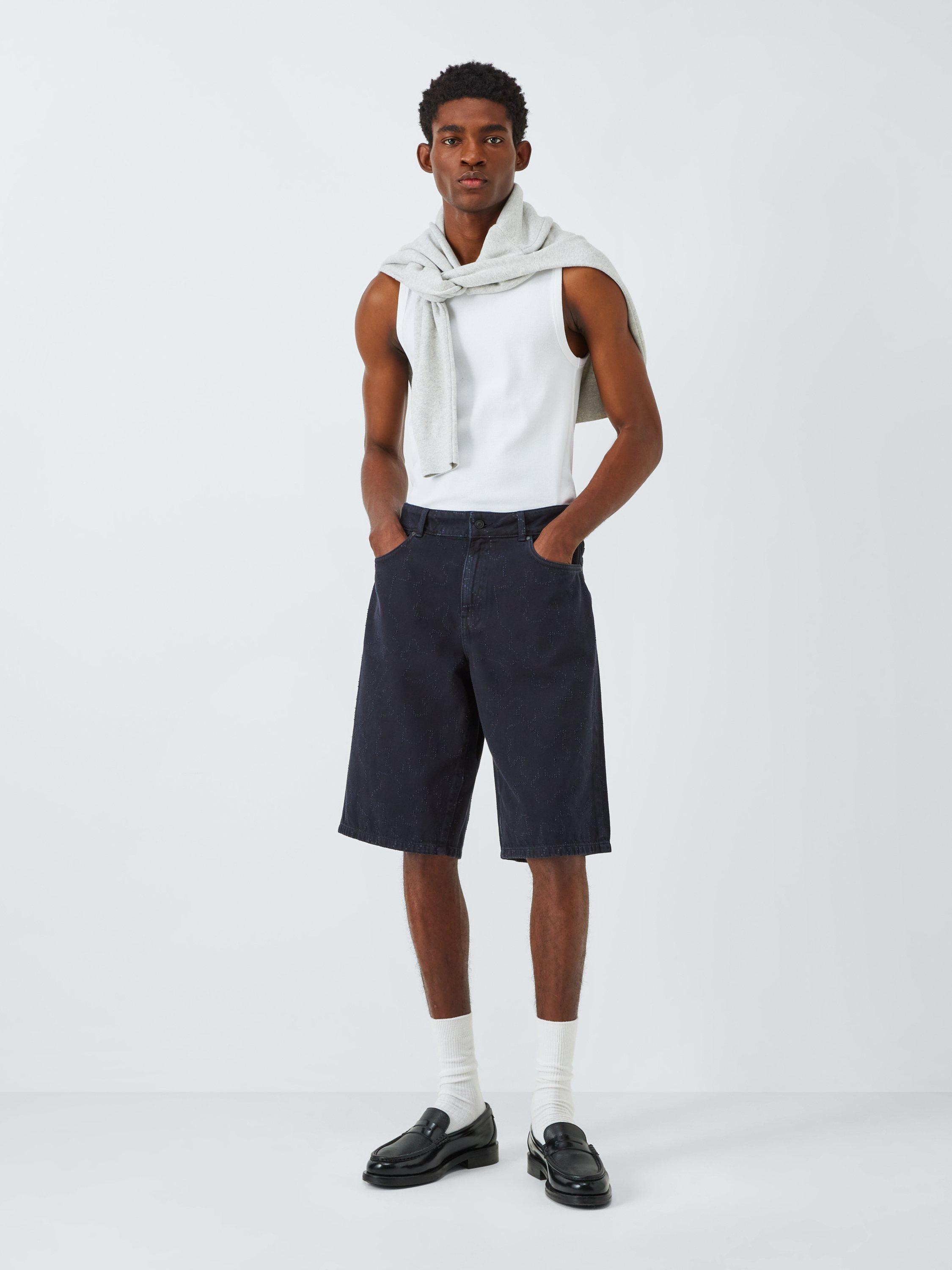 Product image 3 of 6, which shows Kin Ribbed Jersey Vest, Cloud Dancer, S