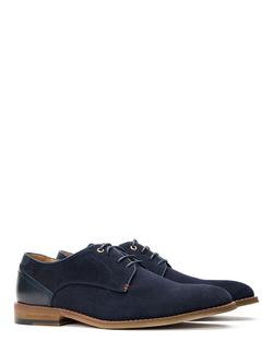 Simon Carter Weir Suede Lace Up Shoes - view 2, Navy