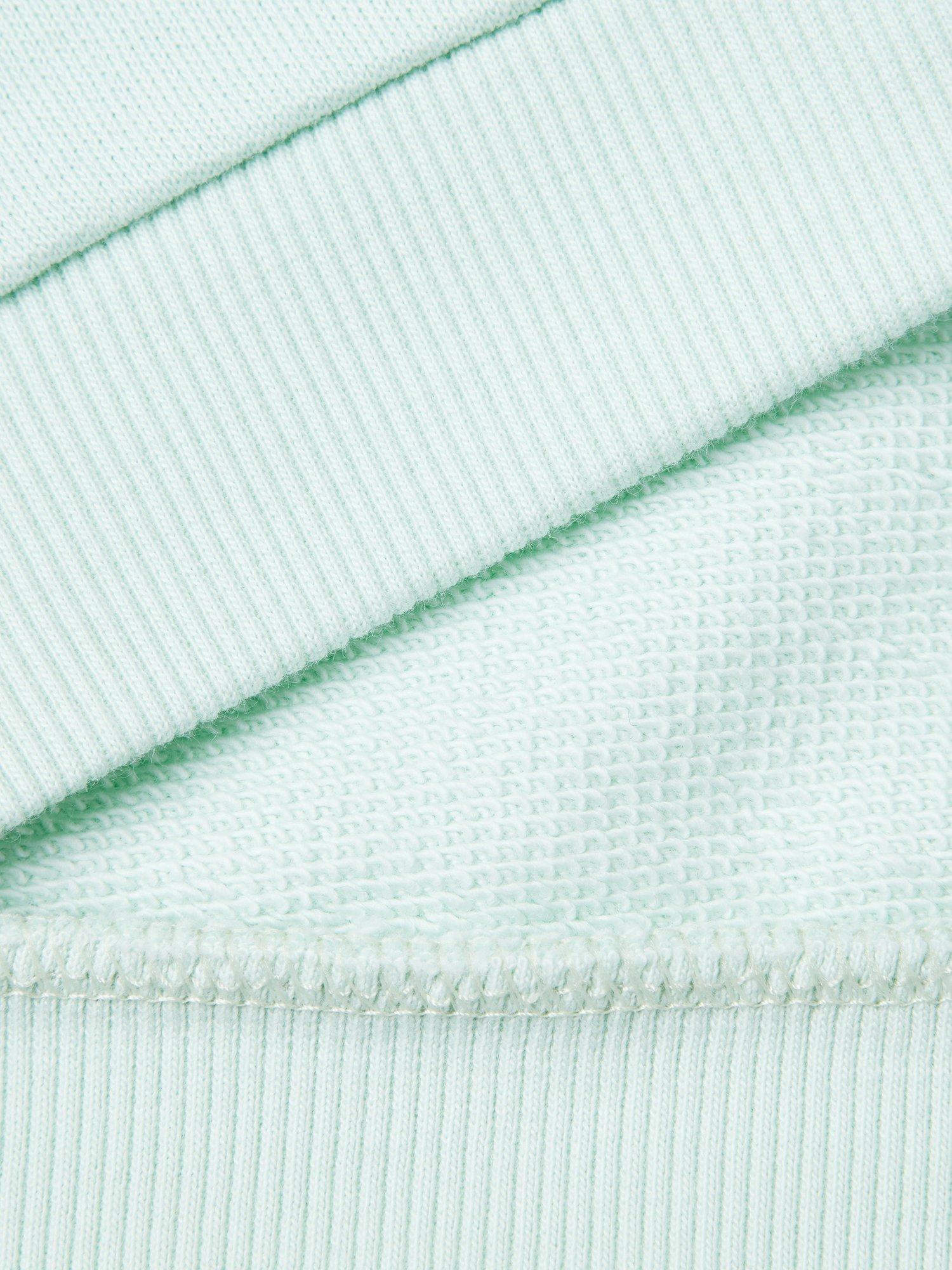 Product image 3 of 3, which shows Benetton Kids' Glitter Logo Sweatshirt, Teal Green, 3-4 years