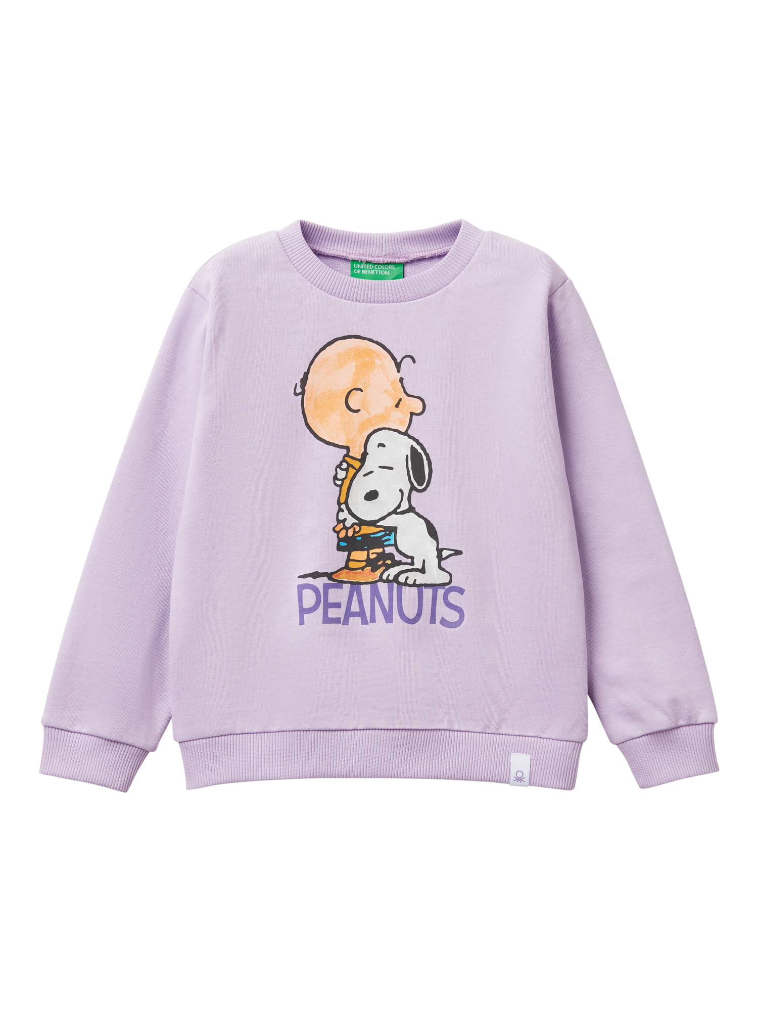 Benetton Kids' Peanuts Graphic Sweatshirt, Lilac