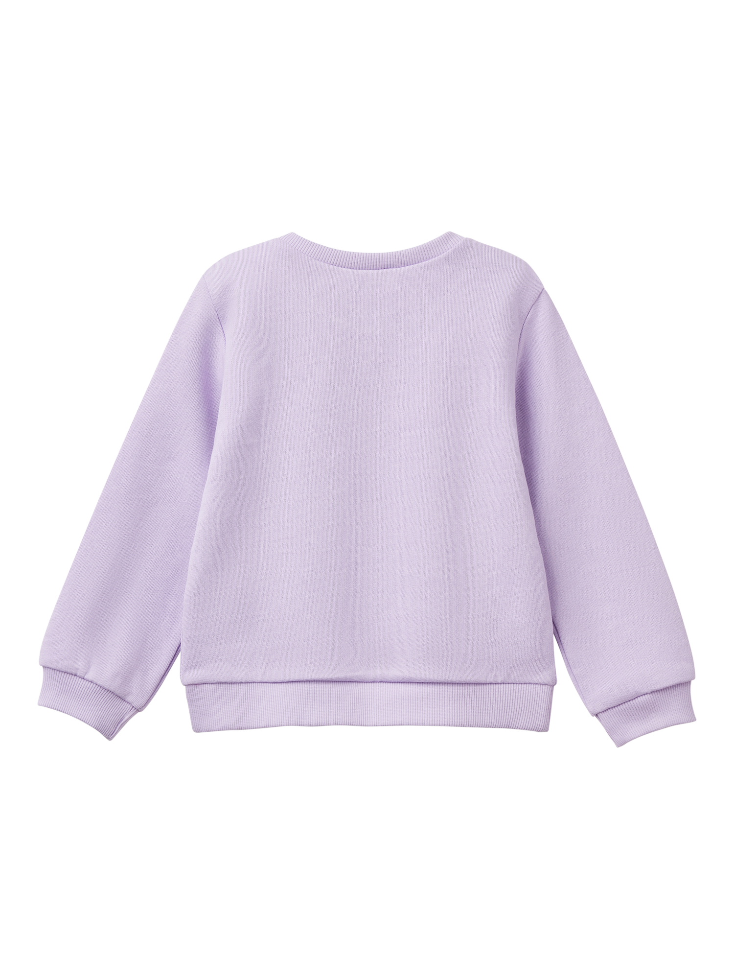 Product image 2 of 3, which shows Benetton Kids' Logo Sweatshirt, Lilac, 18-24 months