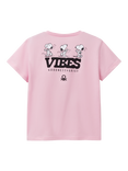 Benetton Kids' Snoopy Graphic T-Shirt, Pink
